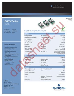LDO03C-005W05-SJ datasheet  